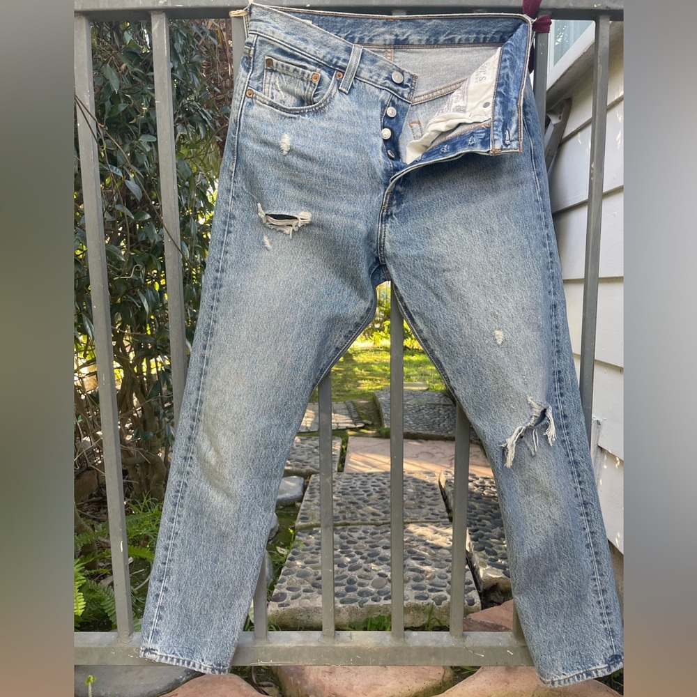 Levi’s 501 jeans skinny 28 waist 28 length 100% cotton